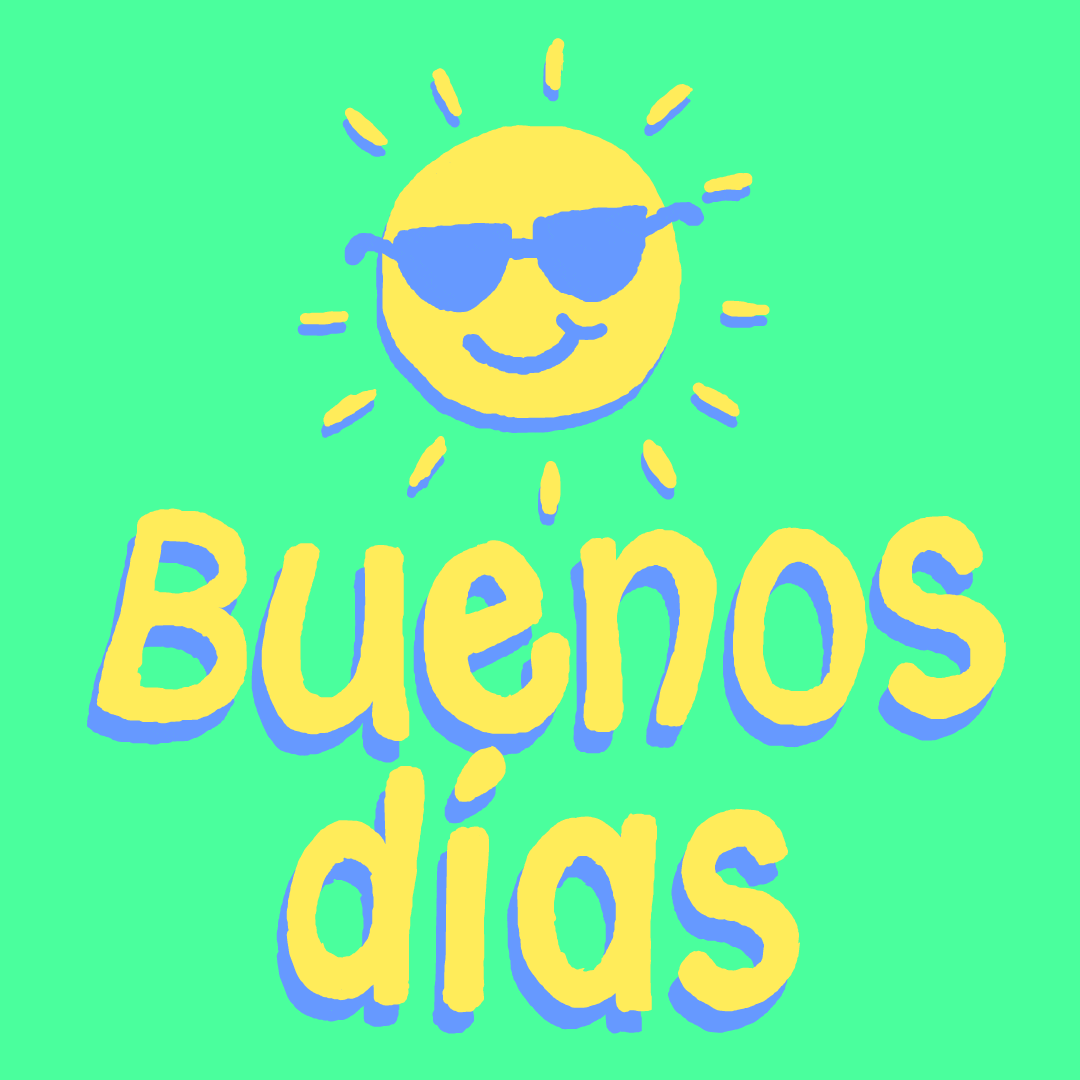 Buenos Dias Mi Amor Animated Sun GIF