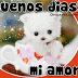 Buenos Dias Mi Amor White Bear GIF