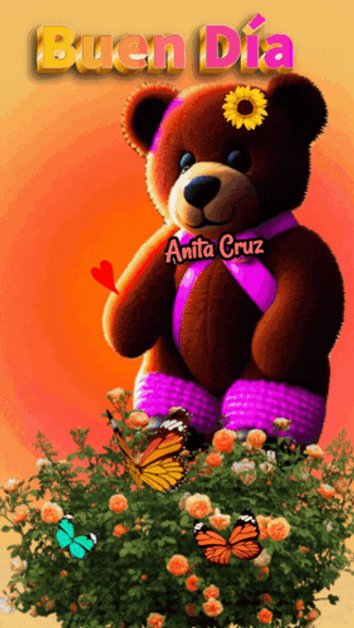 Buenos Dias Osito GIF