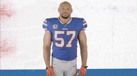 Buffalo Bills Lorenzo Alexander Thumbs Up GIF