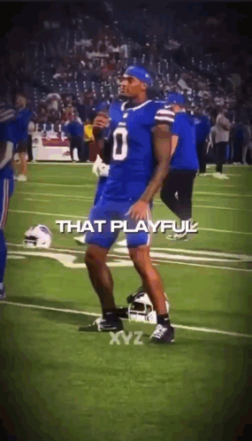 Buffalo Bills Player Number 0 In Front Of Crowd GIF