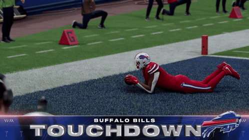 Buffalo Bills Touchdown Advertisement With Football Player GIF