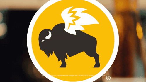 Buffalo Wild Wings Logo Bison GIF