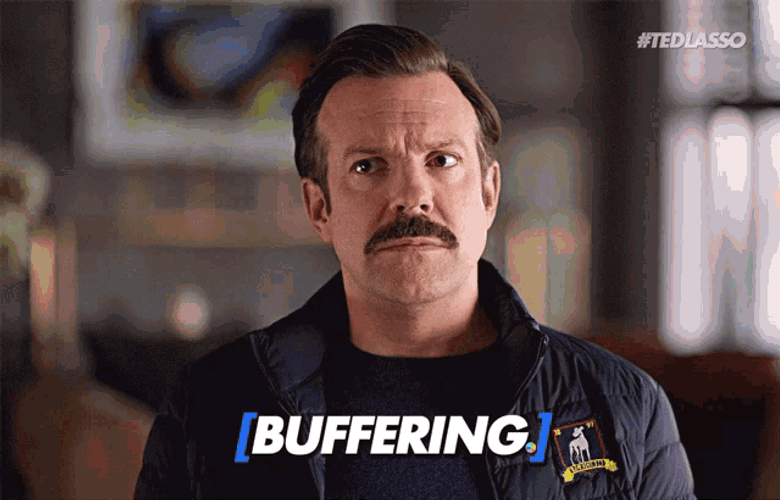 Buffering Confused Shocked Ted Lasso Jason Sudeikis GIF