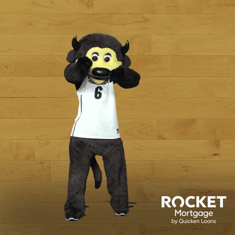 Buffs Mascot Dancing Game Time GIF