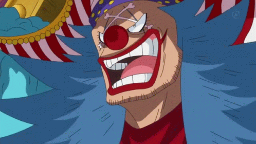 Buggy Pirate Clown Sinister Laugh GIF