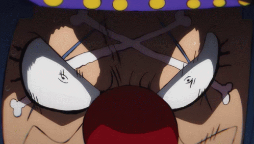 Buggy Star Clown Unleashing Power GIF