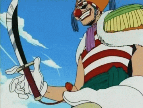 Buggy The Clown Flipping Sword GIF