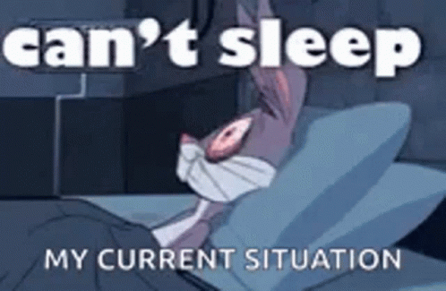 Bugs Bunny Can't Sleep GIF