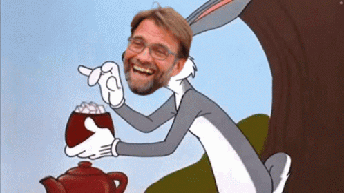 Bugs Bunny Cartoon with Man's Head
