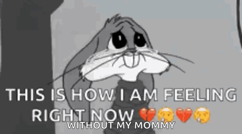 Bugs Bunny Crying For Mommy GIF