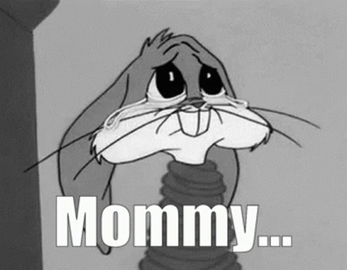 Bugs Bunny Crying with Mommy