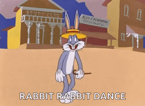 Bugs Bunny Dancing Rabbit Rabbit Dance GIF