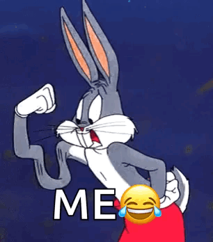 Bugs Bunny Flexing Muscles And Laughing GIF