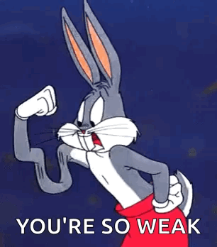 Bugs Bunny Flexing Muscles