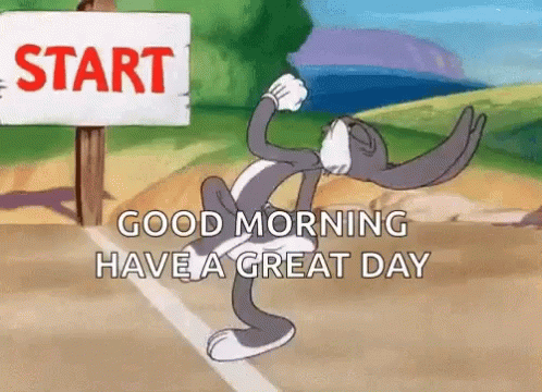 Bugs Bunny Good Morning Work Exercise GIF