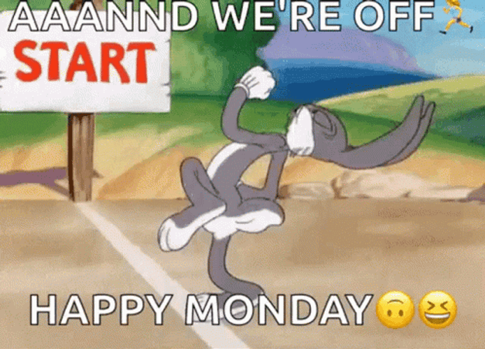 Bugs Bunny Happy Monday GIF