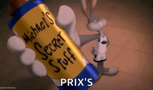 Bugs Bunny Holding Michael's Secret Stuff