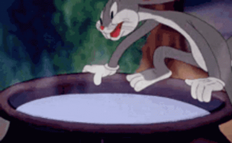 Bugs Bunny In Hot Tub GIF
