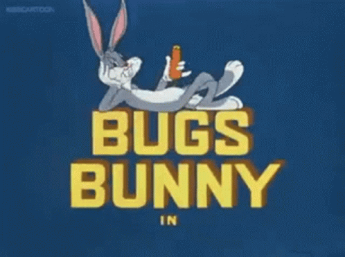 Bugs Bunny Laying Down With Carrot GIF