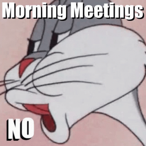 Bugs Bunny Making Funny Face Morning Meetings No