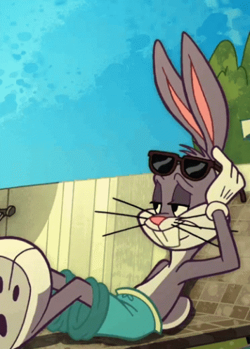 Relaxing Bugs Bunny No Deal GIF