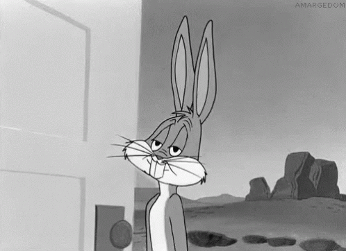 Black In White Bugs Bunny No GIF