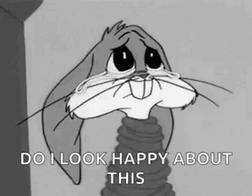 Crying Bugs Bunny No GIF