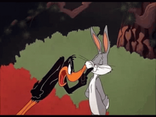 Bugs Bunny No Daffy Duck Yes GIF