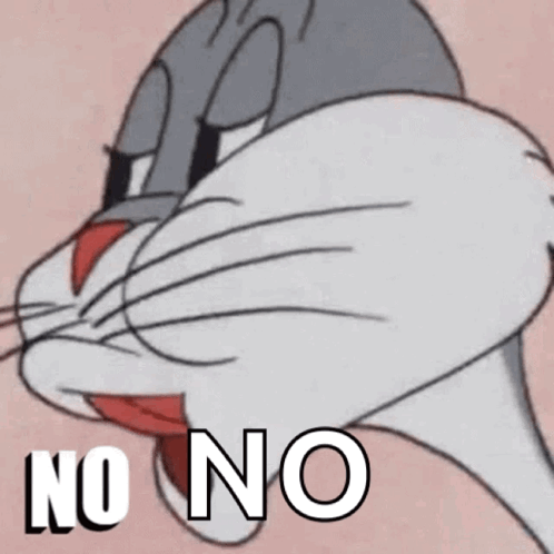 Bugs Bunny No No GIF