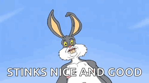 Bugs Bunny Stinks Nice And Good GIF