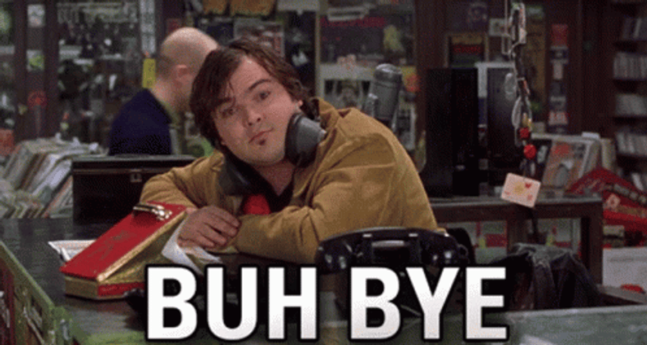 Buh Bye Confused Black Jack GIF