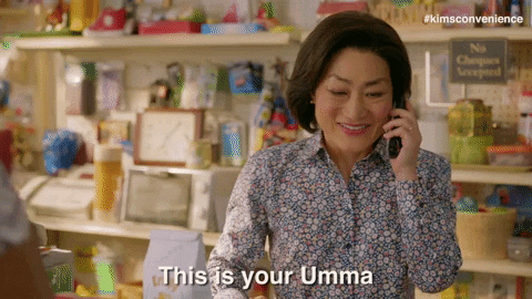 Buh Bye Kin On Phone In Kim's Convenience GIF