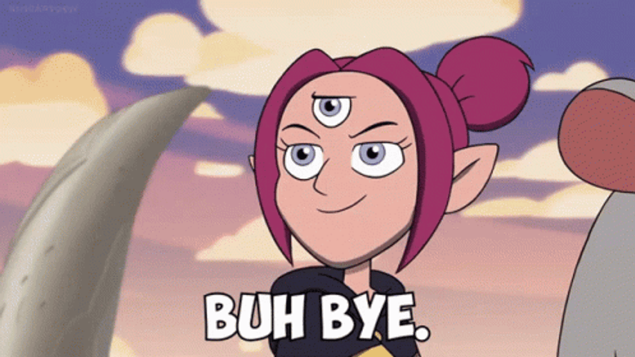 Buh Bye Three Eyed Boscha Waving GIF