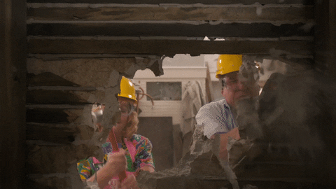 Build Destroy Wall The Goldbergs Sitcom GIF
