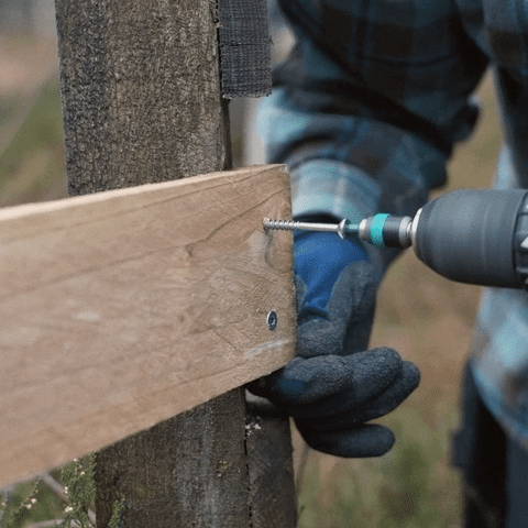 Build Fence Diy Drilling GIF
