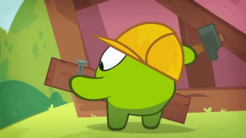 Build Hammer Cut The Rope Video Game GIF