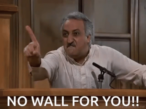 Build The Wall Angry Man Finger Swag GIF