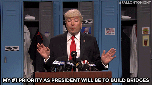 Build The Wall Jimmy Fallon Donald Trump Parody GIF