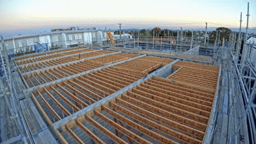 Building Construction Timelapse GIF