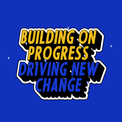 Building On Progress Text GIF