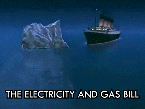 Building Saying The Electricity And Gas Bill GIF