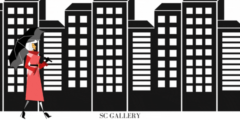 Building Walk Optical Illusion GIF