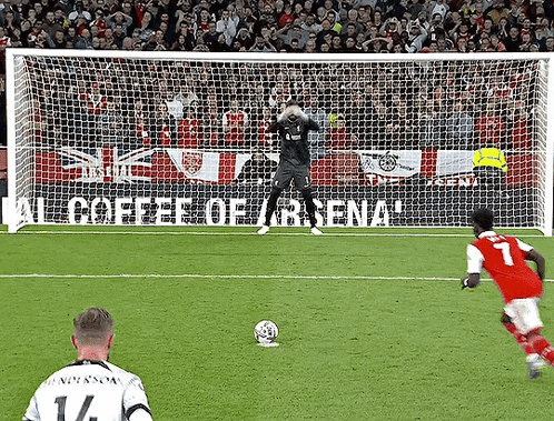 Bukayo Saka Penalty Kicks GIF
