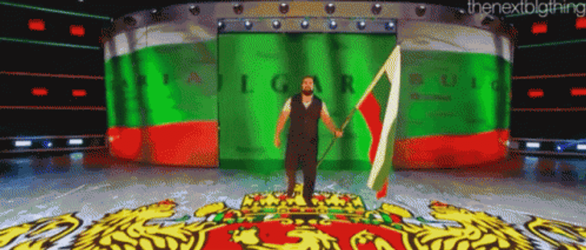 Bulgaria Flag Raising Rusev GIF
