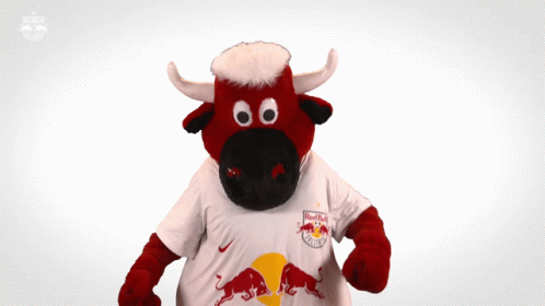 Red Bull Mascot Of Austrian Soccer Club GIF