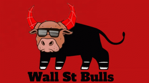 Wall Street Bull Logo GIF