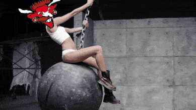 Bull Head Face Swap Wrecking Ball Meme GIF