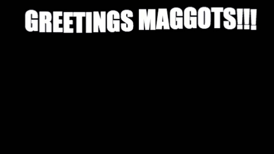 Bull Man Greetings Maggots GIF