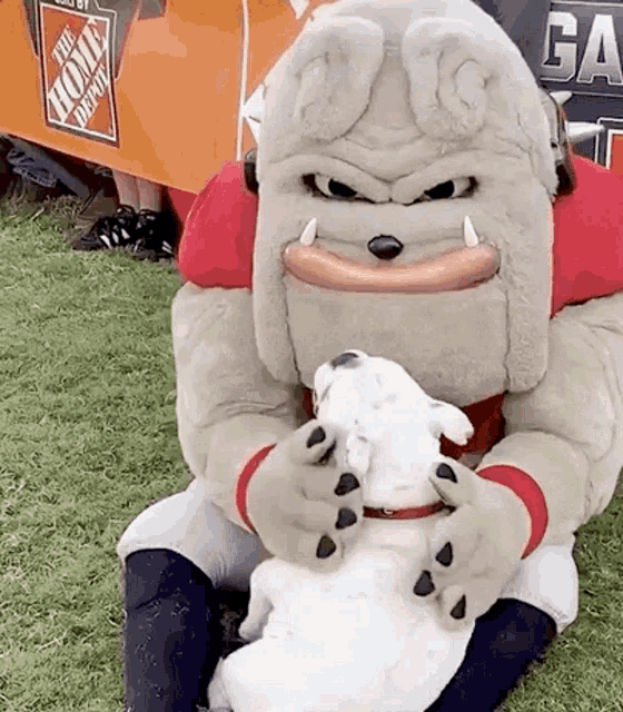 Bulldog Mannequin White Bulldog GIF